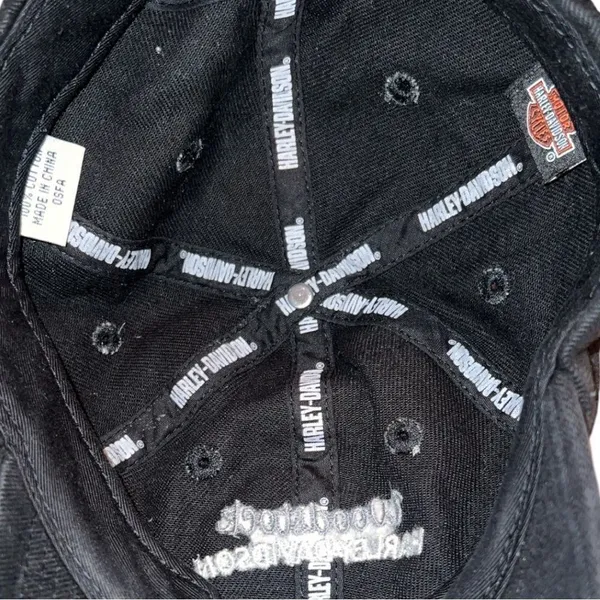 Harley Davidson black cap! Logo on front - Image 7