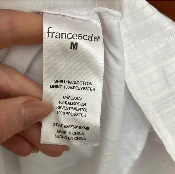 Francesca’s Blue Rain Summer Dress, Size Medium - Image 15