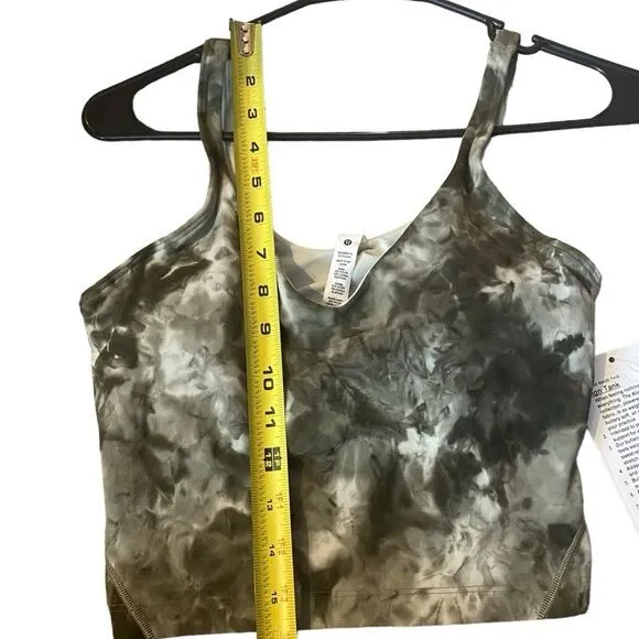 Lululemon Women’s 6 Align Tank‎ Top Diamond Dye Light Sage Army Green Olive New - Image 5