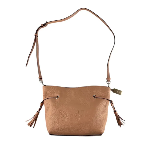 Coach Andy‎ CA-213 Purse Tan/Brown Leather Bucket Bag/Crossbody Drawstring - Image 2