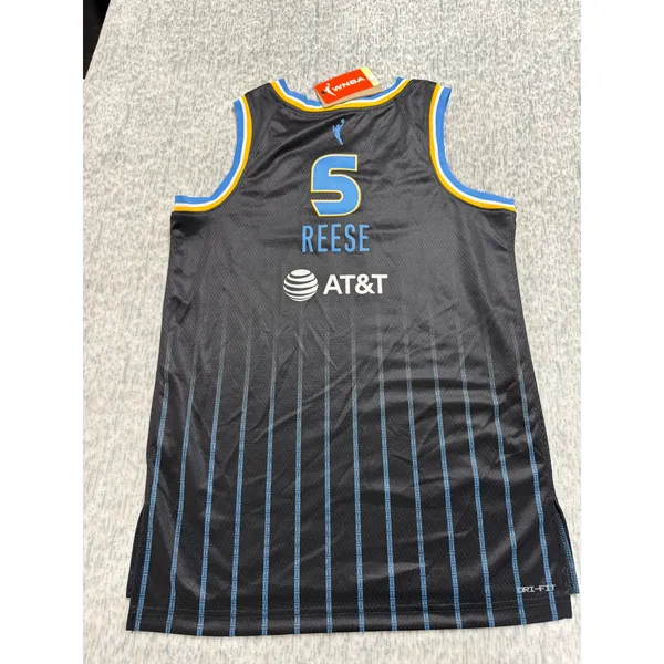 Nike Chicago Sky Angel Reese 5 WNBA Explorer‎ Edition Jersey Black Womens S NWT - Image 6