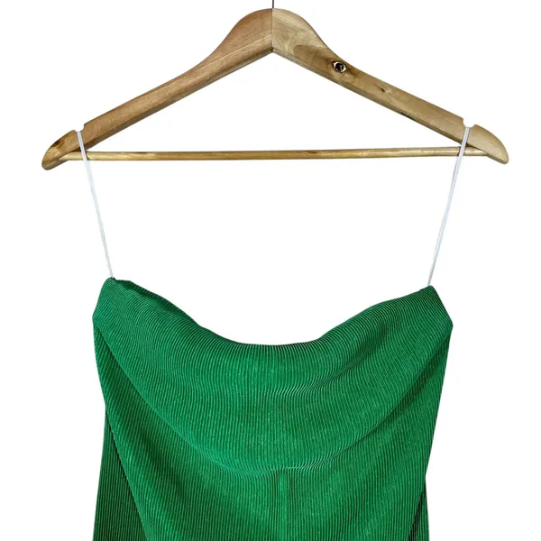 NWT Hello Molly Plisse Strapless Mini Dress Green Party Cocktail Night Out Sz 6 - Image 2
