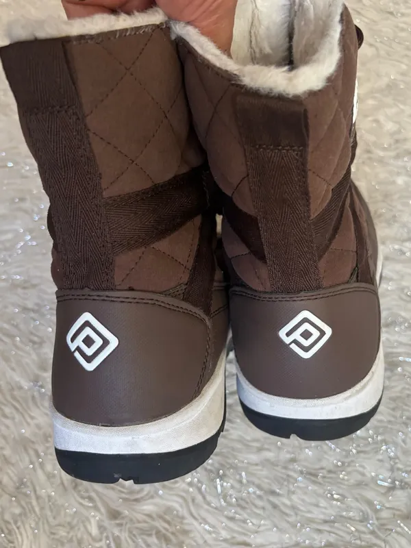 Dream Paris Brown Women’s Faux Fur Waterproof Snow Boots Size US 10 - Image 7