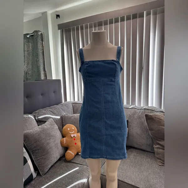 🌸AMTIOUS denim dress ✨ Blue - Image 3