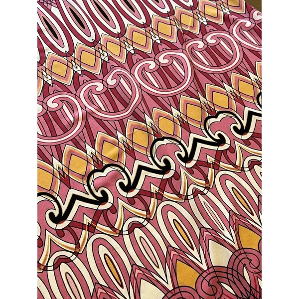 Donna Morgan Sheath Dress, Geometric A-Line Size 4 Colorful Retro‎ Stretch Beach - Image 4