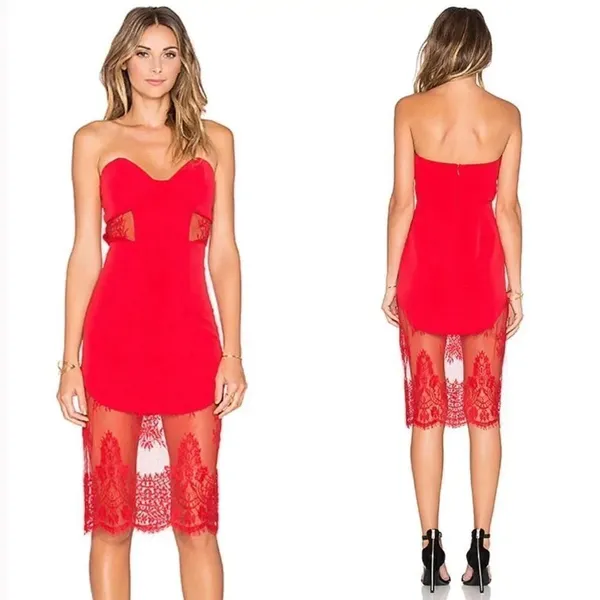 NWT NBD Revolve Picture Me Strapless Dress - Image 2