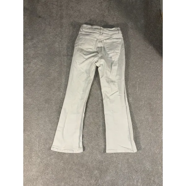 oraije paris white‎ jeans cropped flare boot cut Size Small 25x24 - Image 7