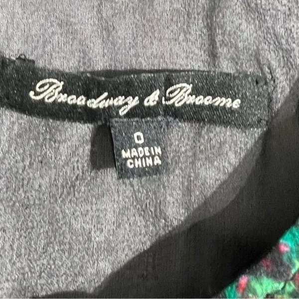 Broadway & Broome Silk Floral Pleated Mini Dress Size 0 - Image 4