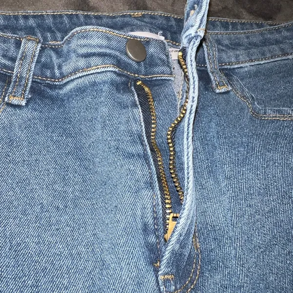 Princess Polly Dark Wash Flare Denim Jeans Size 12 - Image 8