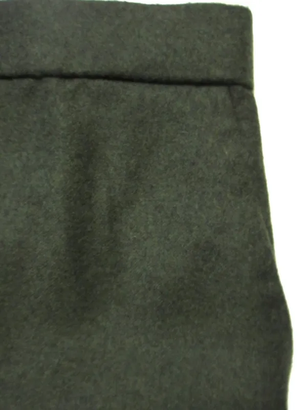 NWT Theory Treeca Pull-on in Hunter Green Sleek Flannel Wool Taper Crop Pants 10 - Image 5