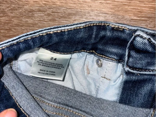 BKE Dark Blue Distressed Skinny Jeans - Image 4