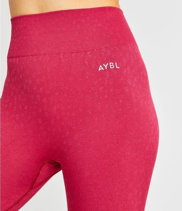 AYBL Evolve Speckle Seamless Leggings Raspberry Size Large - Image 3