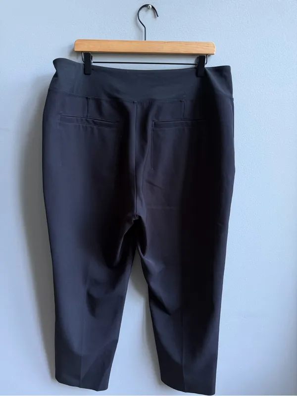 Athleta ENDLESS HIGH RISE PANT Straight Leg Black Size 16 - Image 8