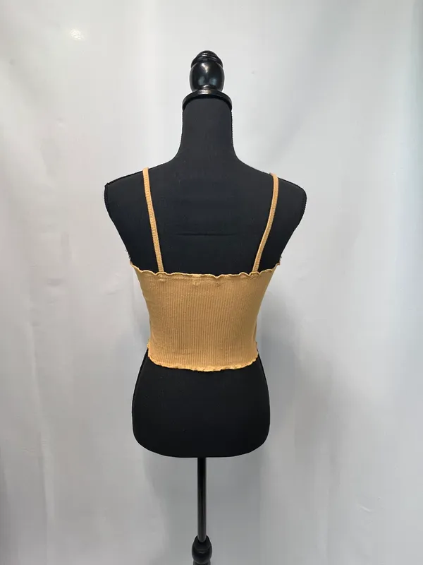 Bozzolo Light Brown Crop Top - Image 2