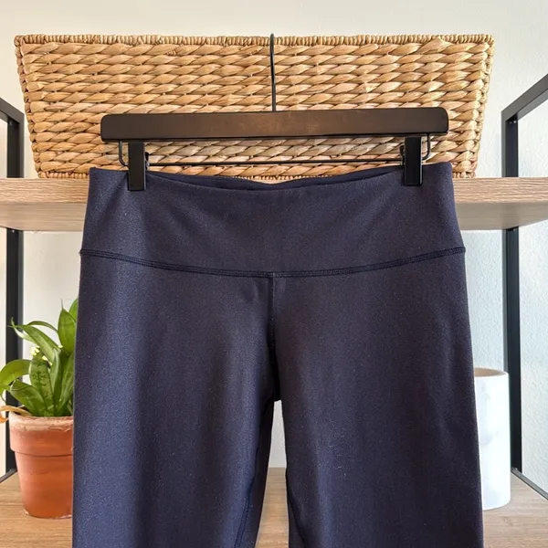 Lululemon Mid-Rise Navy Blue Twill Stretch Knit Legging, 8 - Image 2