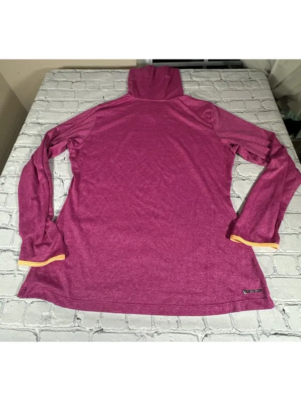 The North Face Lightweight Hoodie Women’s L Flash Dry Long Sleeve Pink Orange - Image 2