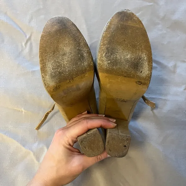 Forever 21 Platform Suede Mary Jane Heels - Image 4