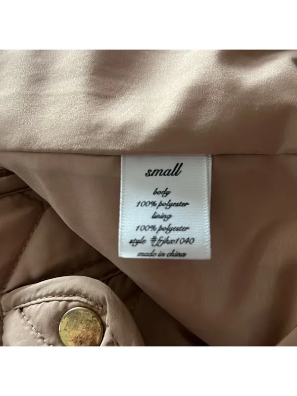 Beige Puffer Vest Sleeveless - Image 5