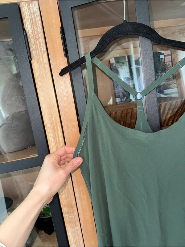 Outdoor Voices exercise dress emerald workout tennis shorts pocket adjustable - Image 9
