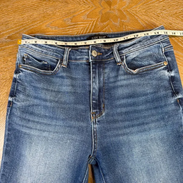 Judy Blue Georgia‎ Panel Flare Jeans Bell Bottoms Size 11/30 - Image 8