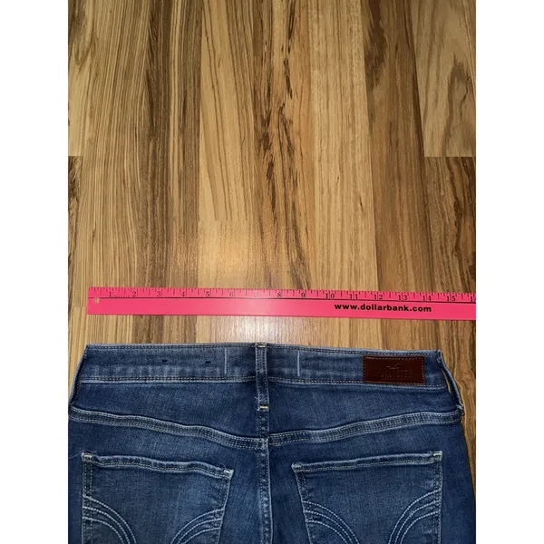 Hollister High-Rise Super Skinny Jeans Womens 9R W29 L28 Blue Stretch Distressed - Image 5
