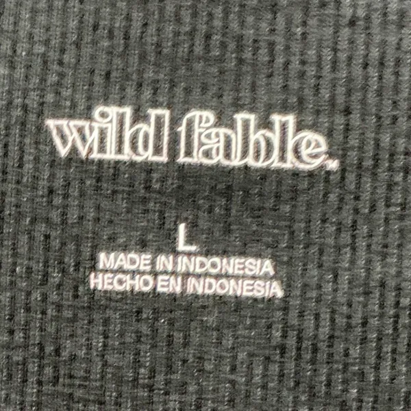 Wild Fable Womens Black Ribbed High Neck Crop Tank Top Size L - Image 5
