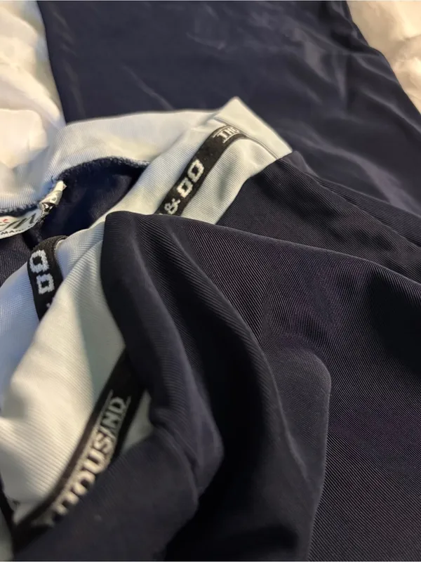 Women's y2k sweatpants lounge jersey bottoms in navy blue - Image 12