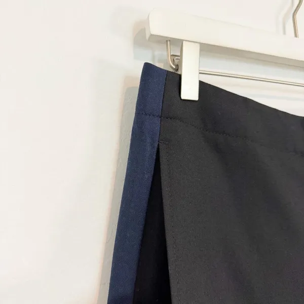 Club‎ Monaco Ryanne Pants Size 4 Black Wool Tuxedo Stripe Trouser Dark Academia - Image 6
