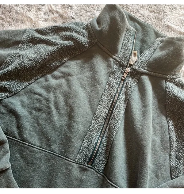 Victoria's Secret pink oversized medium half zip sweatshirt - Image 2