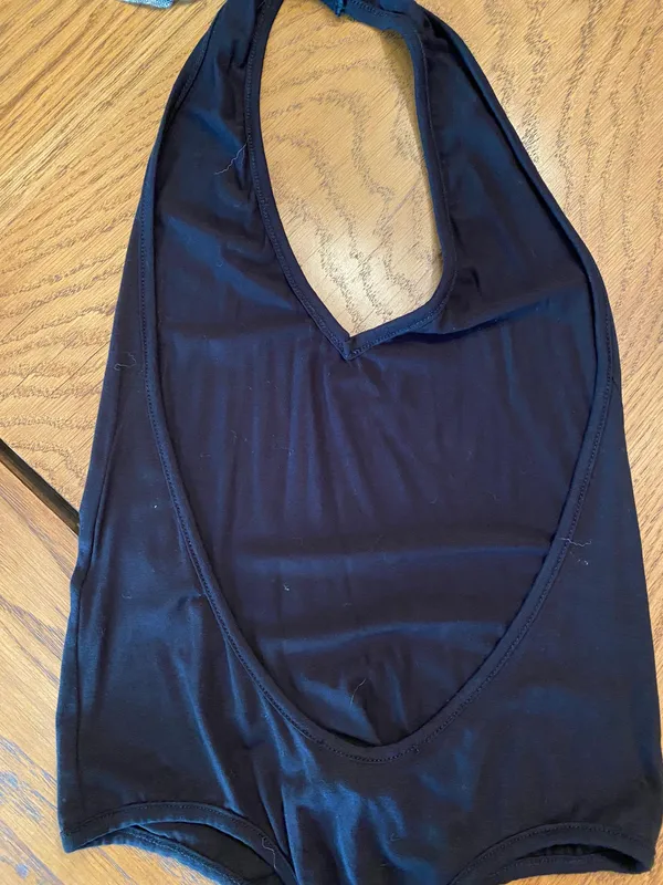 Black Halter Bodysuit - Image 2