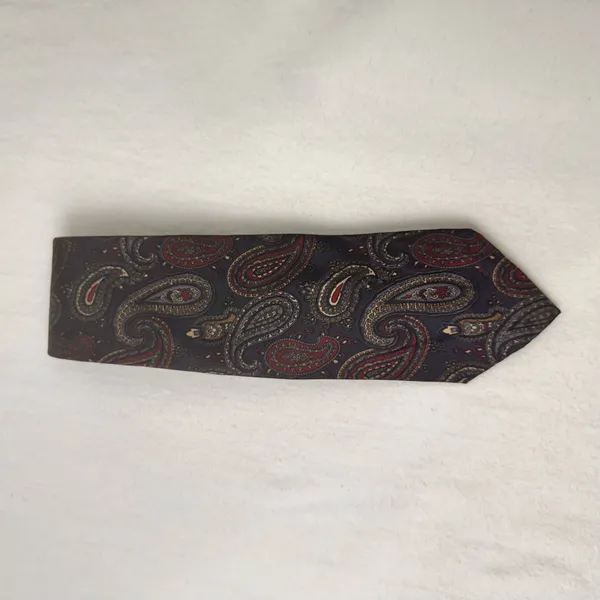The Cotswold Collection Men’s Tie Paisley Silk Hand Made Necktie USA Made - Image 8