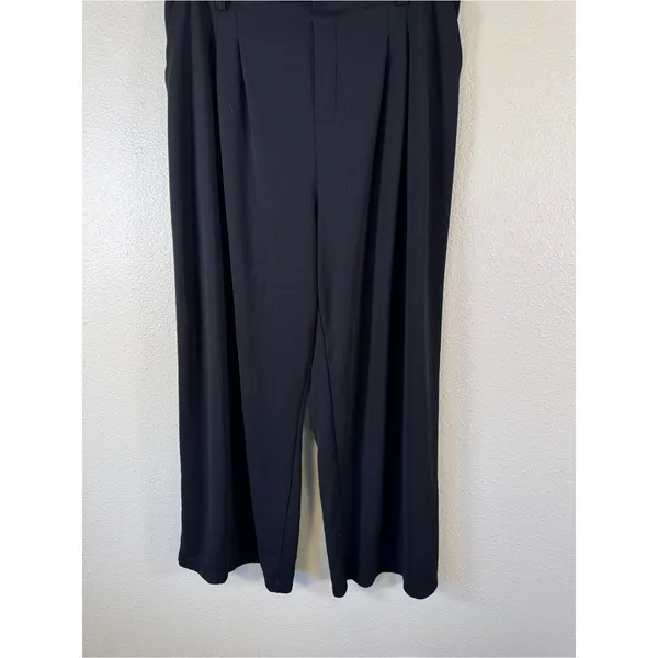 Halara Black Wide Leg Trouser Dress Pants Womens XL Classic Preppy Comfortable - Image 8