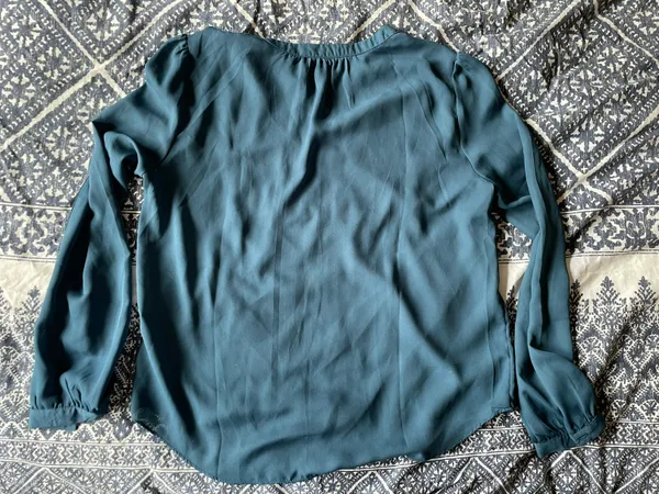 Blue Rain Turquoise Blouse - Image 2