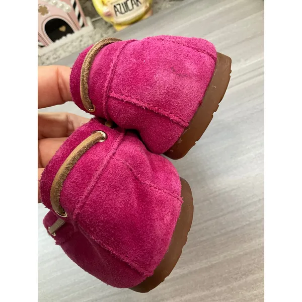 Coach Antonia Moccasin Pink Suede Slippers - Image 6