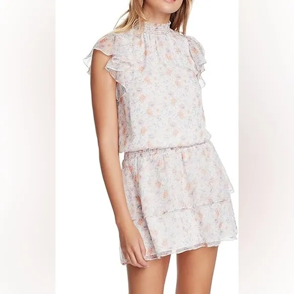 1. State Floral Layered Mini Dress - Image 2