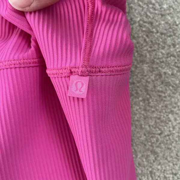 Lululemon Power Pivot Ribbed Crop Tank Top Sonic Pink Athletic Size XS/S - Image 6