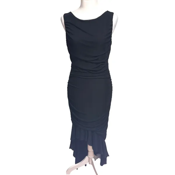 NWT ZESICA Women's L 2026 Ruched Bodycon‎ Dress Mermaid Cocktail Wedding LBD - Image 2