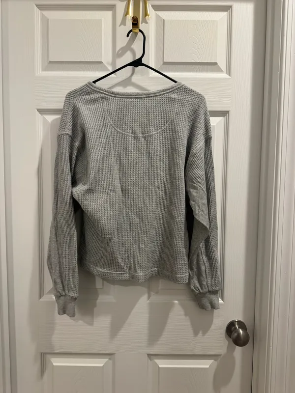 Aerie waffle knit sweater - Image 3