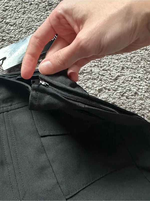 Dolls Kill Black Pleated Mini Skirt with Cargo Flap Pockets - Image 6