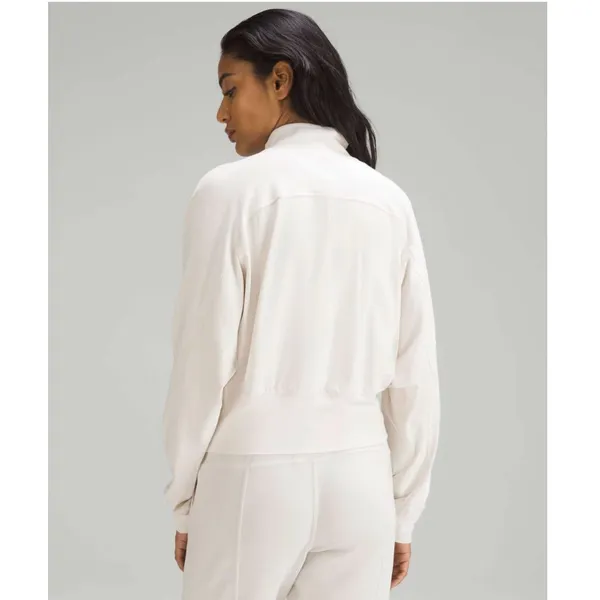 Lululemon Ready to Rulu Half-Zip Pullover White Opal Cropped Athletic Women's 2 - Image 2