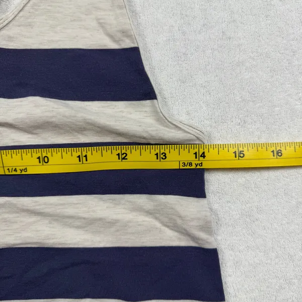 Lululemon Cool Racerback Tank Top Striped Gray Navy Women’s Size XS/S - Image 4