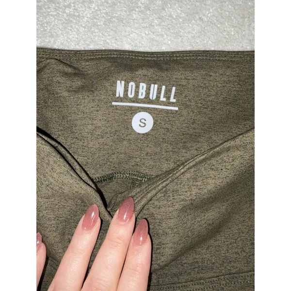 No Bull Army Olive Green pants‎ Women's Small Athletic Workout Athleisure Yoga - Image 2