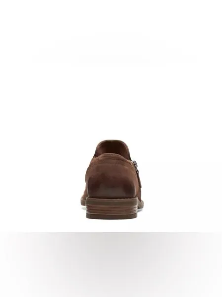 NEW Clarks Camzin Pace Bootie Brown SZ-7.5 Ruched Low Heel Ankle - Image 7