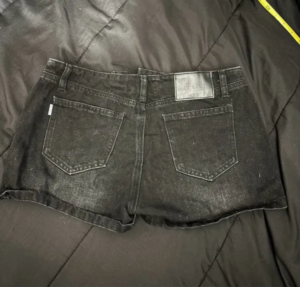 Amethysta Denim Skort Black PRINCESS POLLY - Image 3