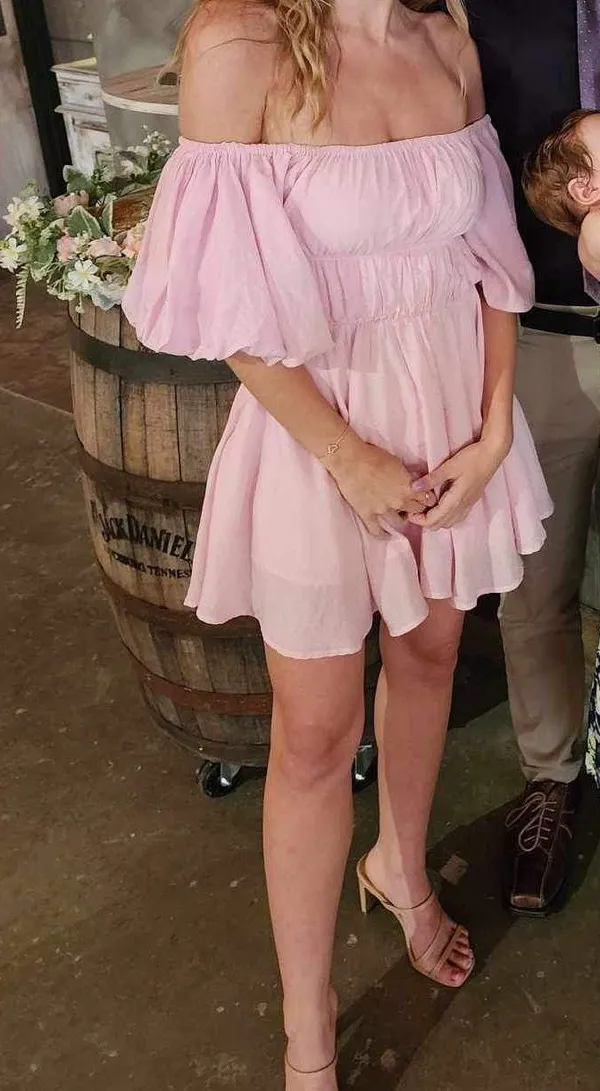 Hello Molly Be Your Baby Doll Dress Baby Pink - Image 6