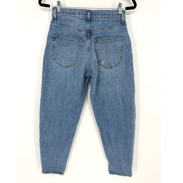 AYR The Couch Slouch Jeans 24S Medium Wash High Rise Relaxed Tapered 90s Denim - Image 7