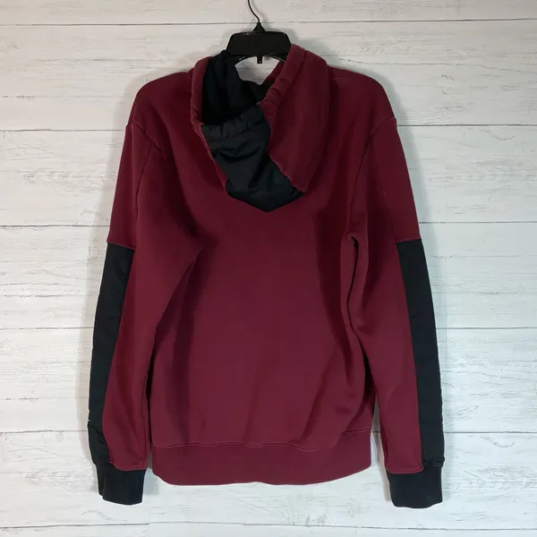 Nike NIKE AIR Classic Pullover Hoodie burgundy/black size small - Image 2