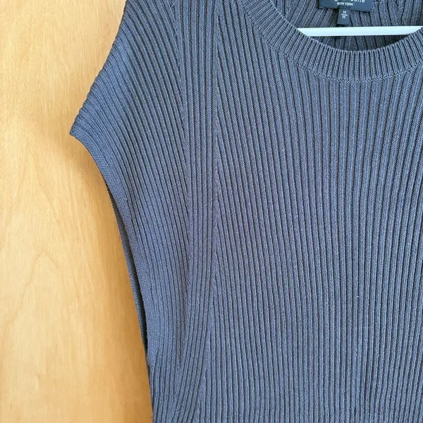 Rag & Bone Dakota Ribbed Knit Tunic Gray Medium‎ - Image 3