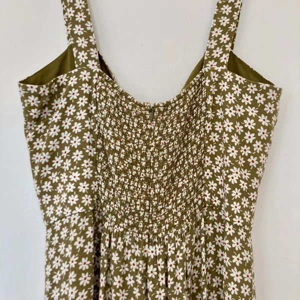 Plumeria Green Floral Cutout Romper - Image 9