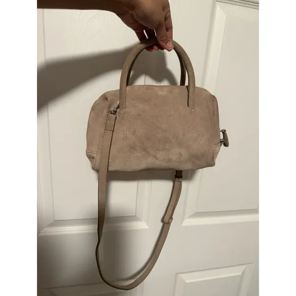 Zara Suede Leather Collection Bowling Bag‎ Crossbody - Image 2